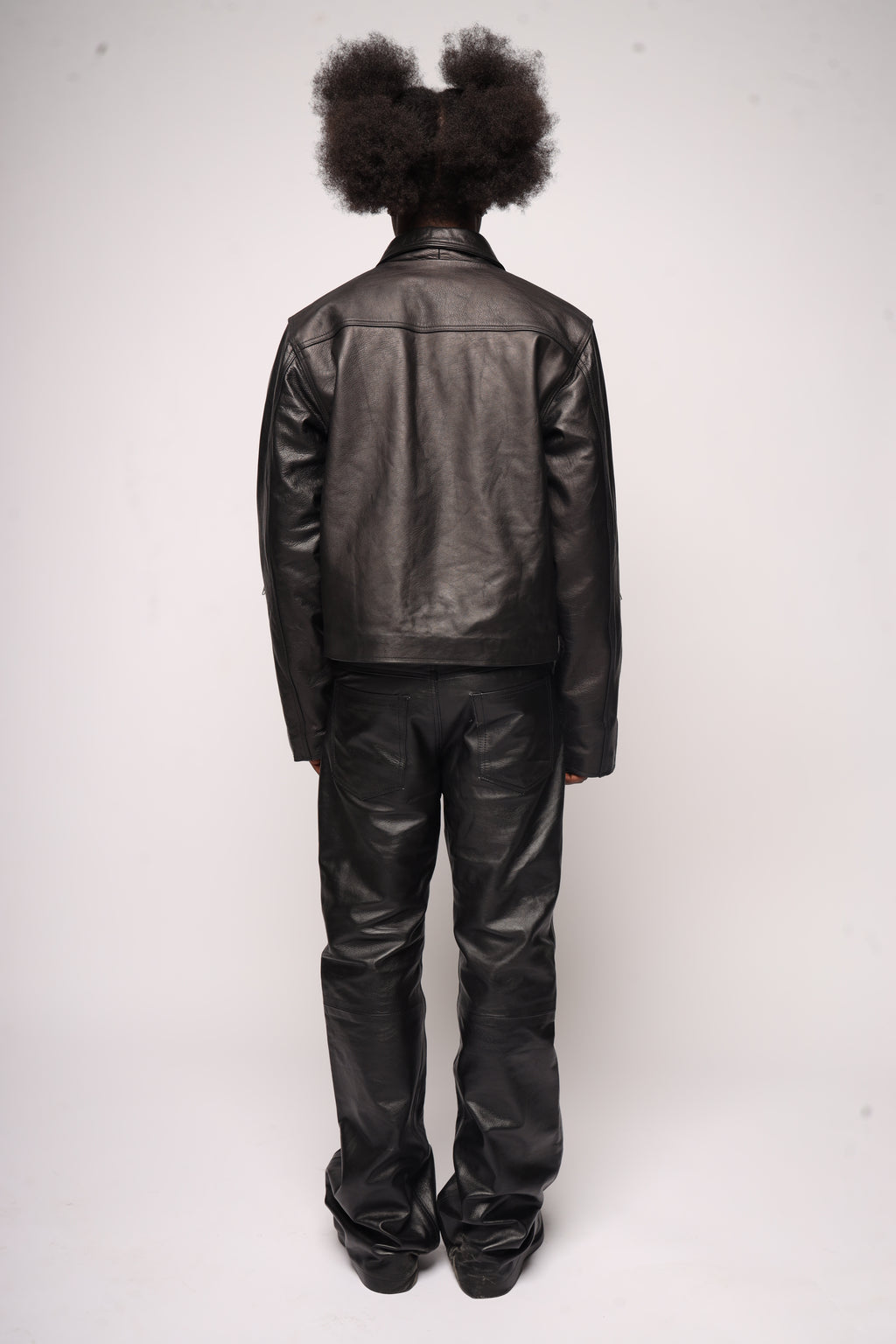 Zipped Leather Jacket - VELMONTU
