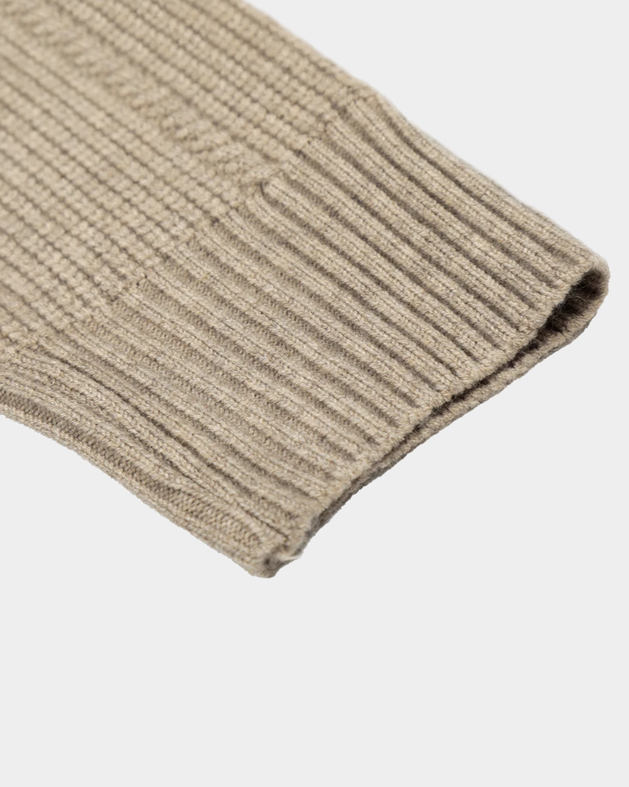 Ribbed Zip Knit Jacket - VELMONTU