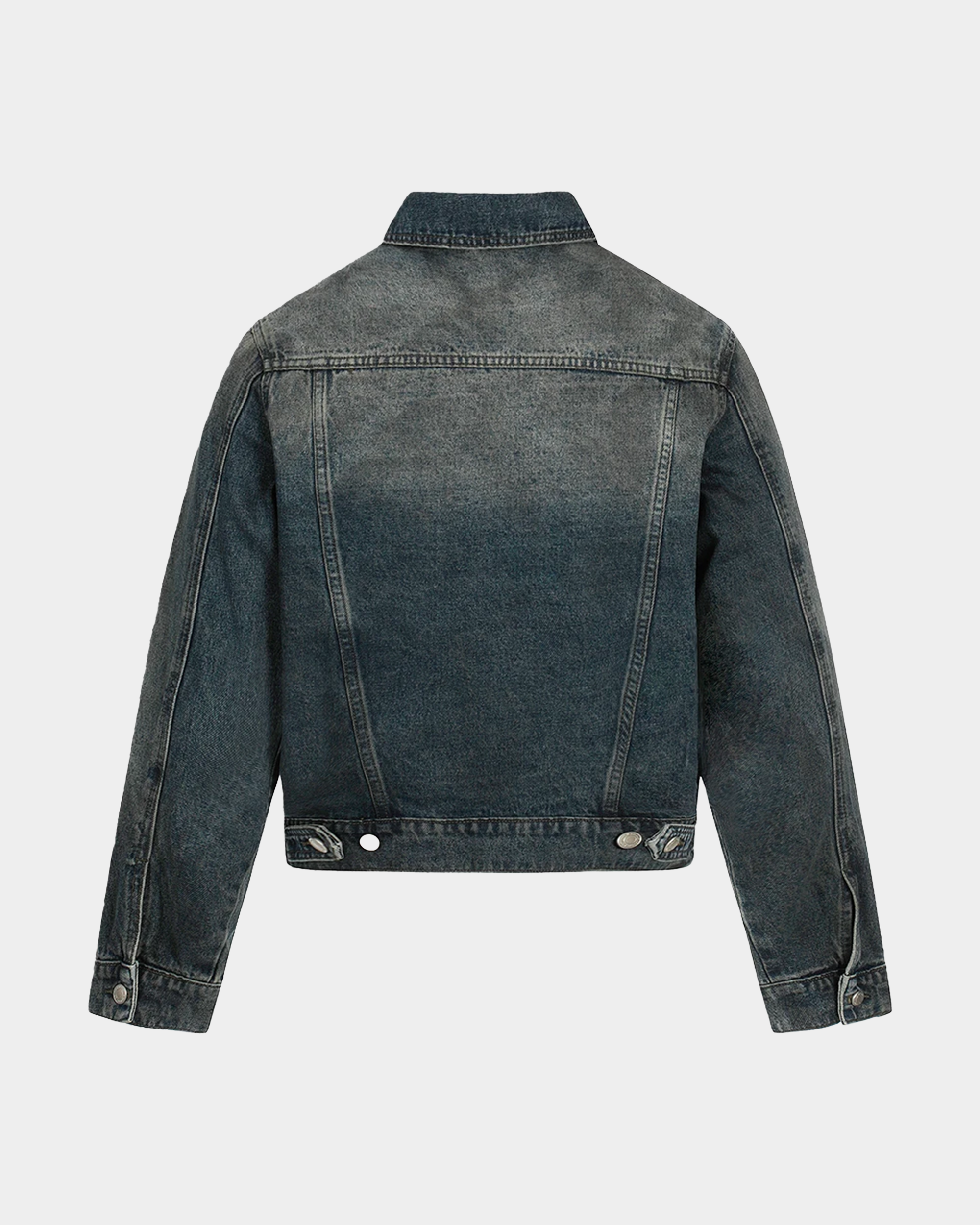 Rugged washed Denim Jacket - VELMONTU