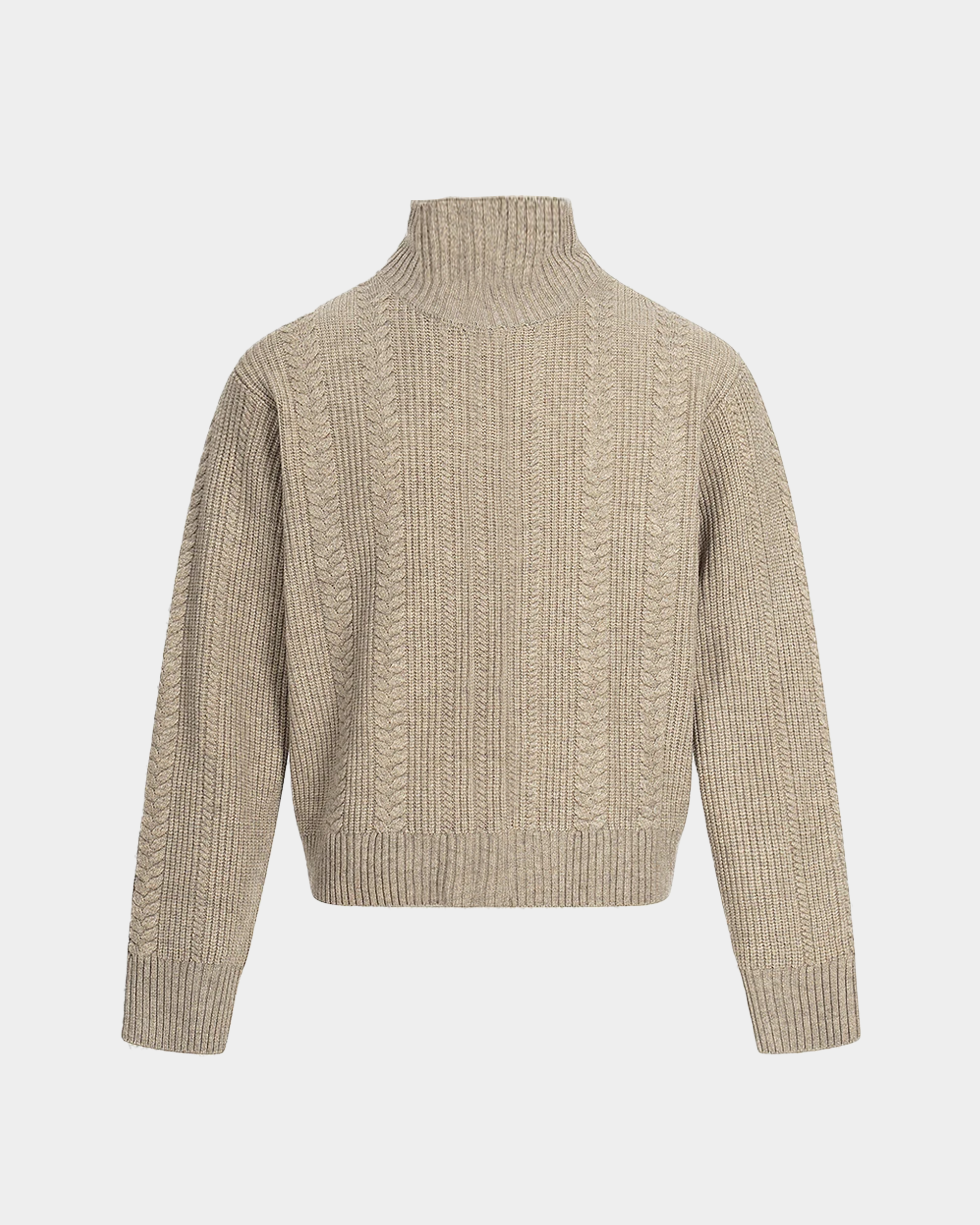 Ribbed Zip Knit Jacket - VELMONTU