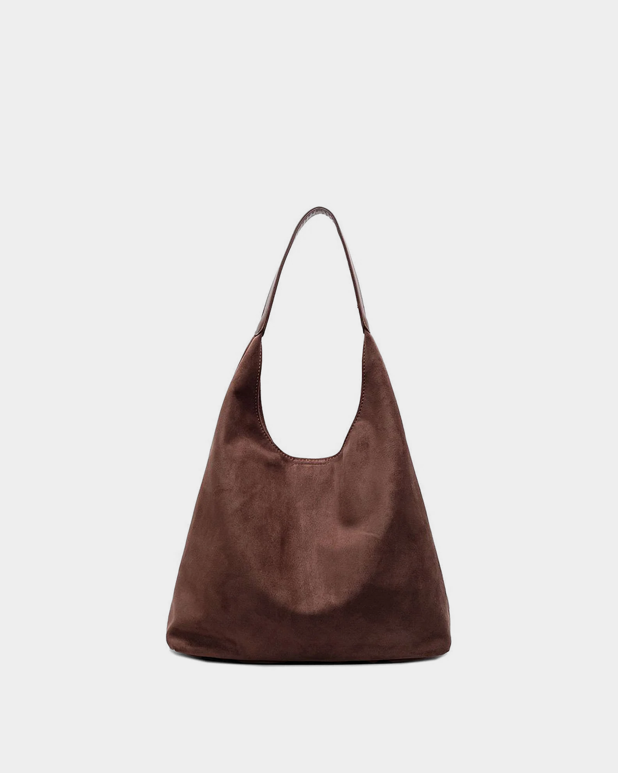 Structured Suede Hobo - VELMONTU