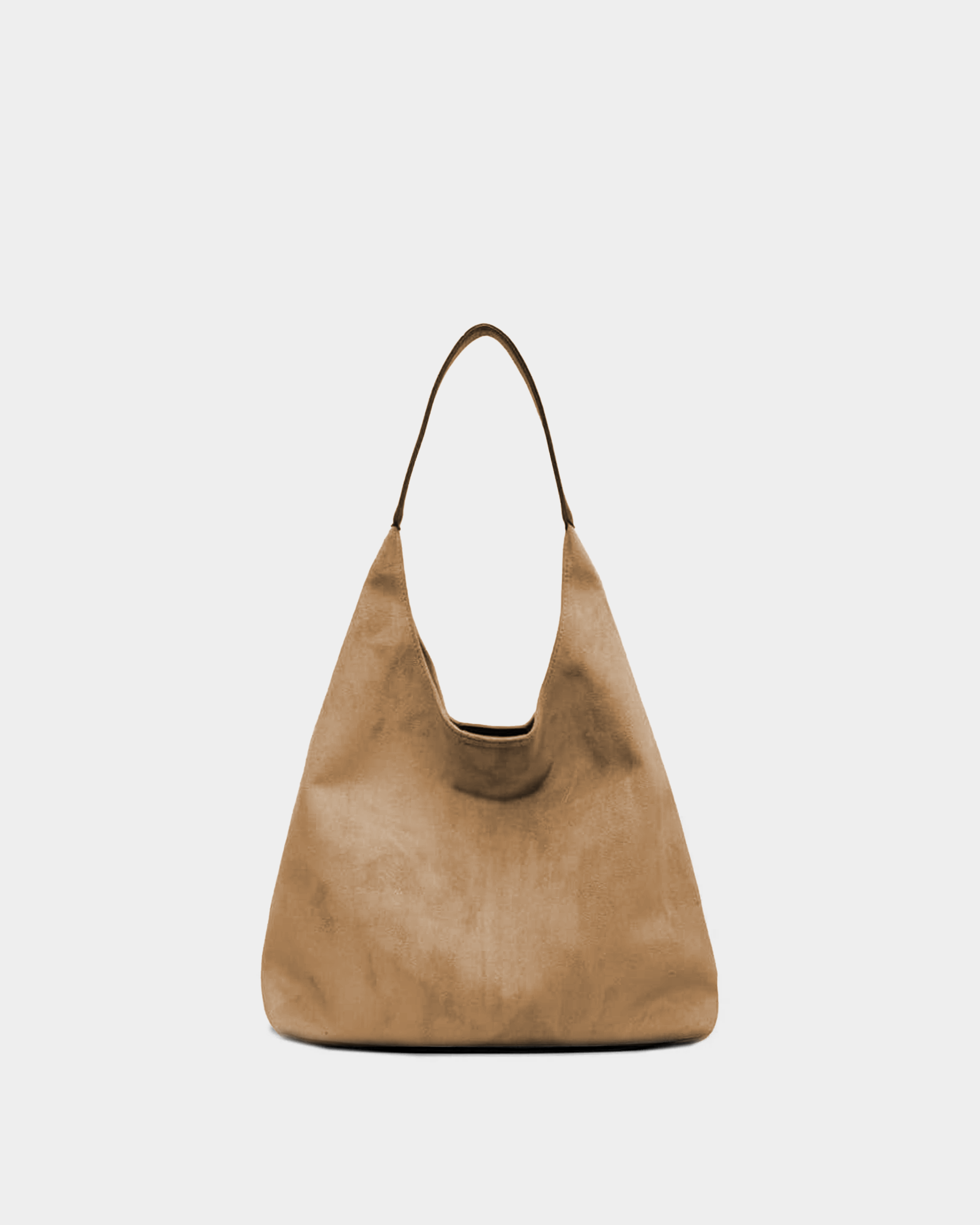 Structured Suede Hobo - VELMONTU