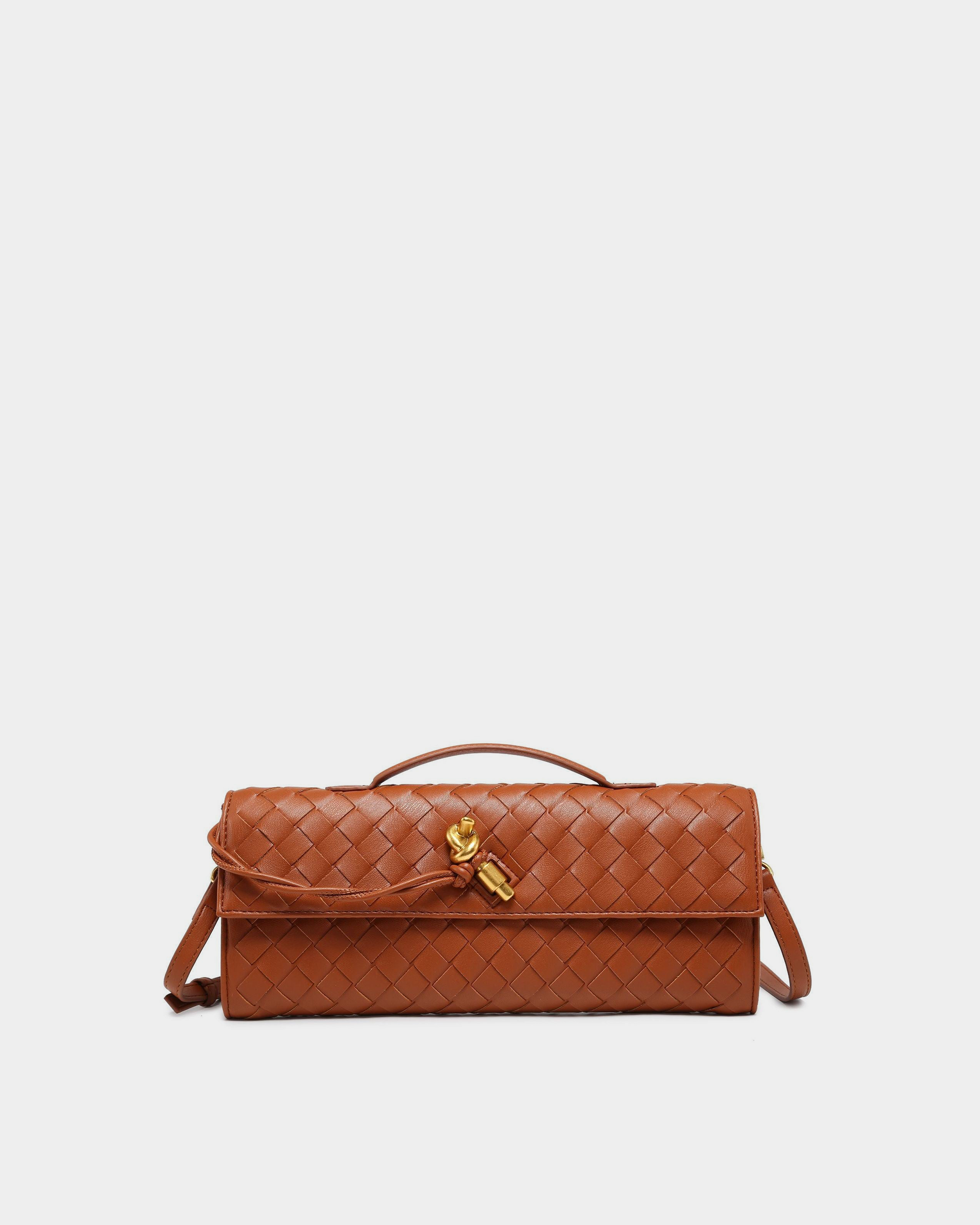 Ardell Woven Leather Satchel - VELMONTU