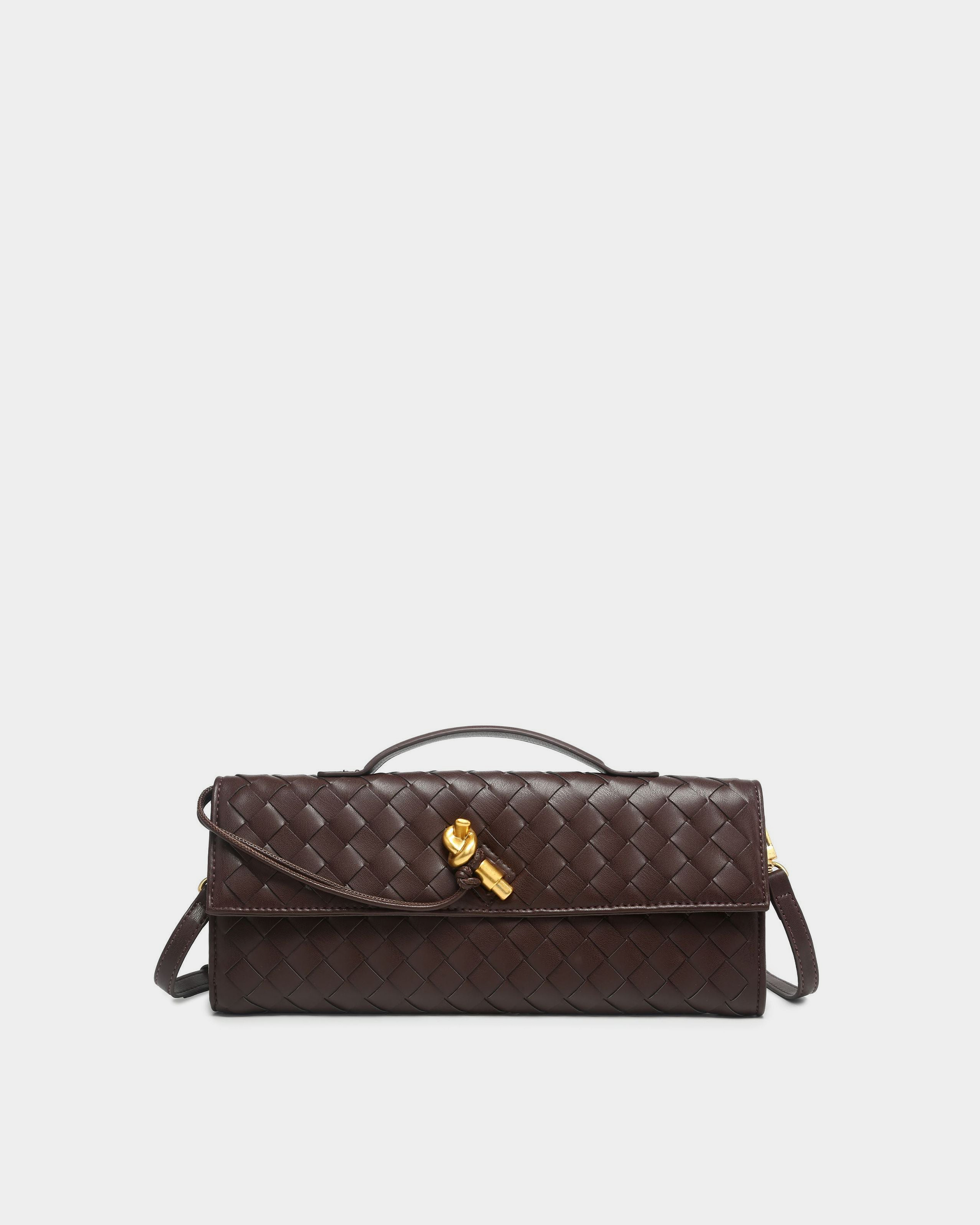 Ardell Woven Leather Satchel - VELMONTU