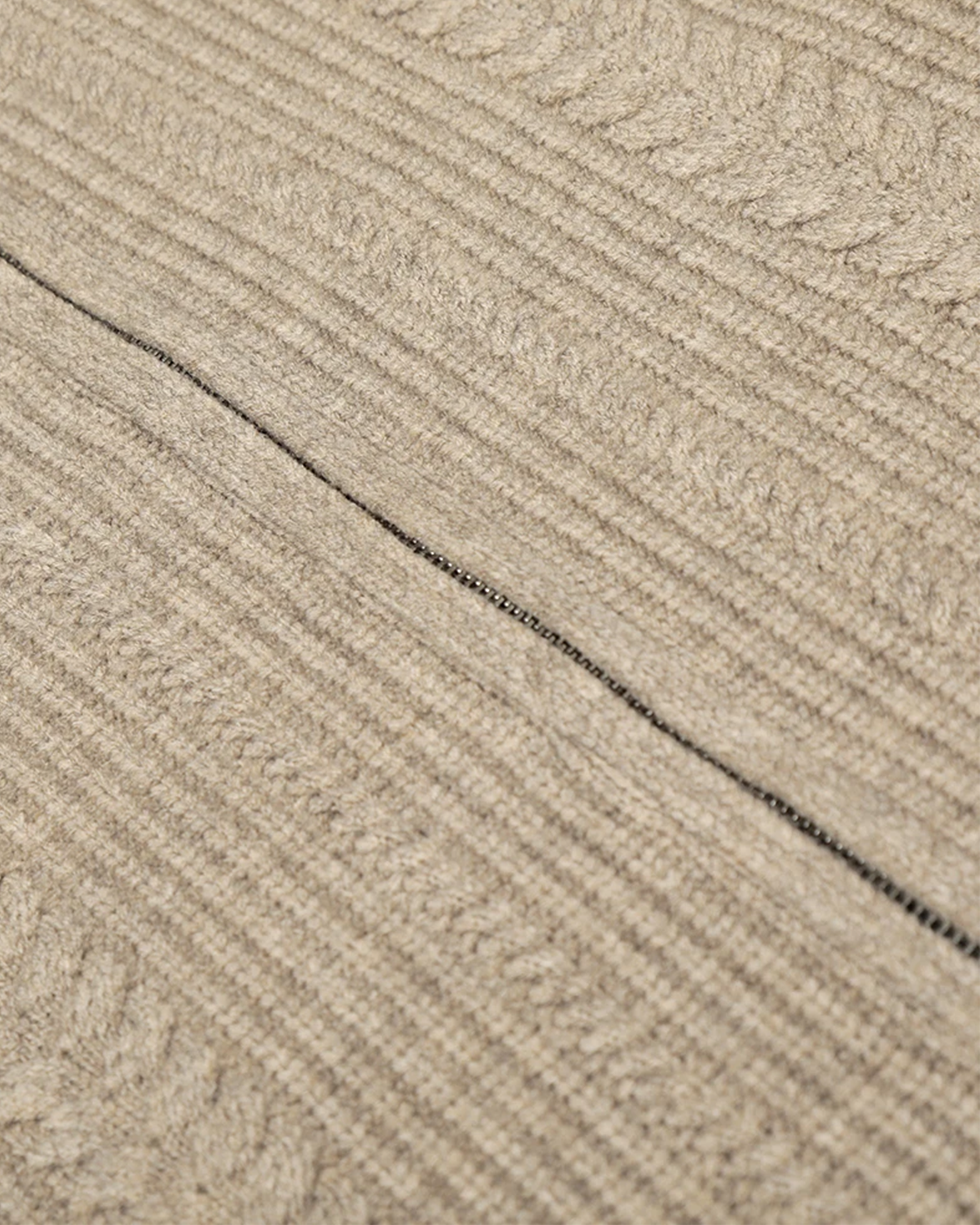 Ribbed Zip Knit Jacket - VELMONTU