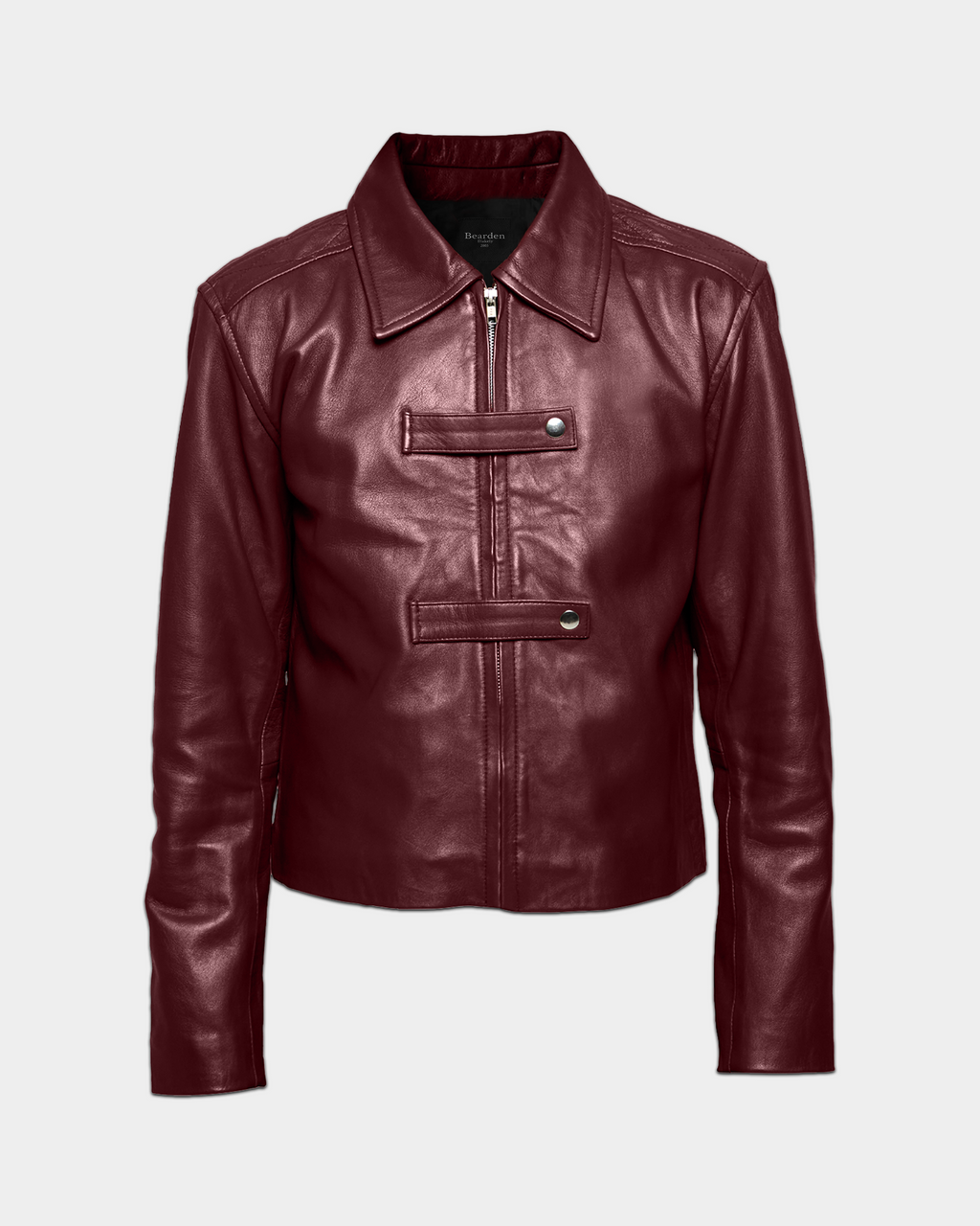 Maroon Strapped Jacket - VELMONTU