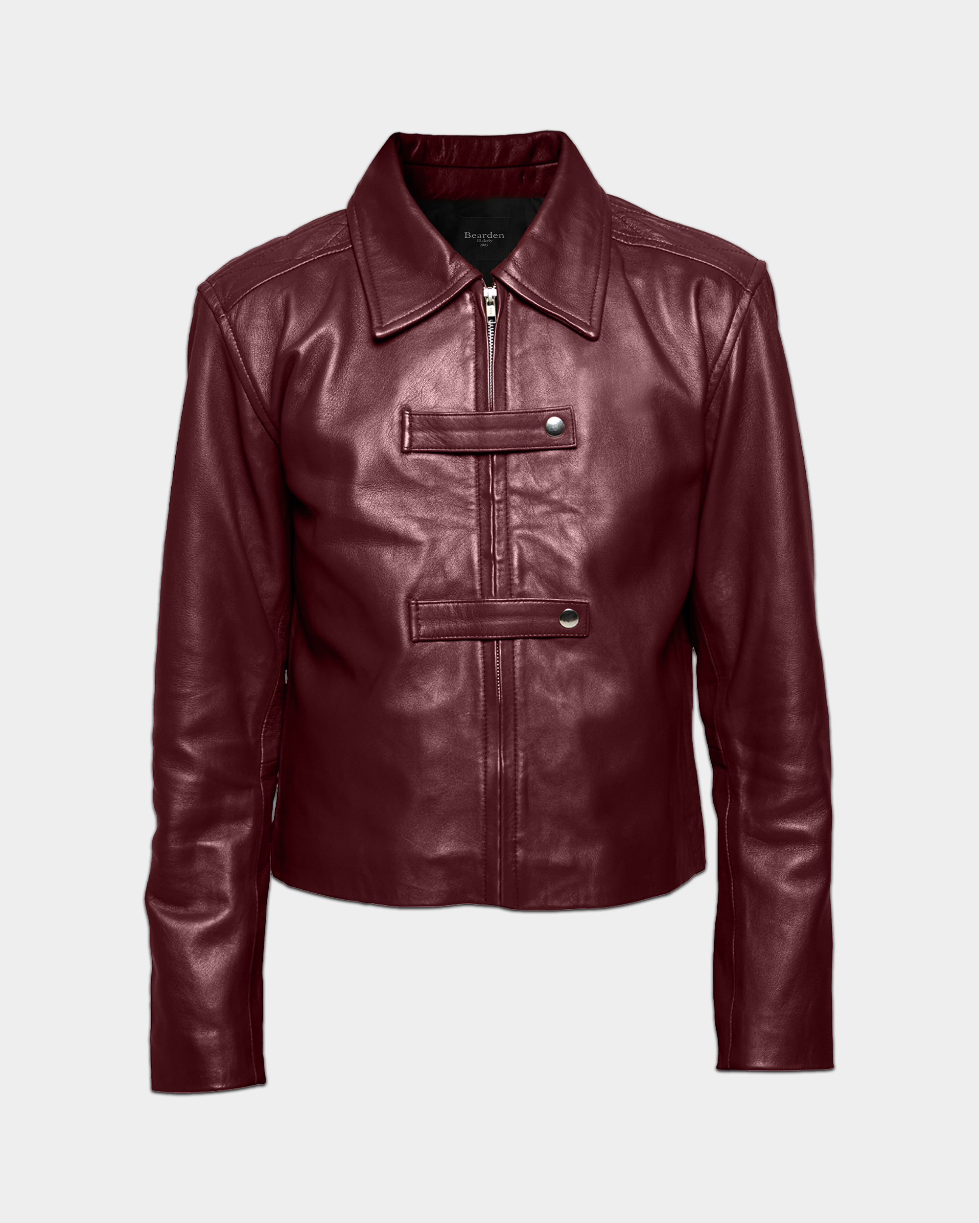 Maroon Strapped Jacket - VELMONTU