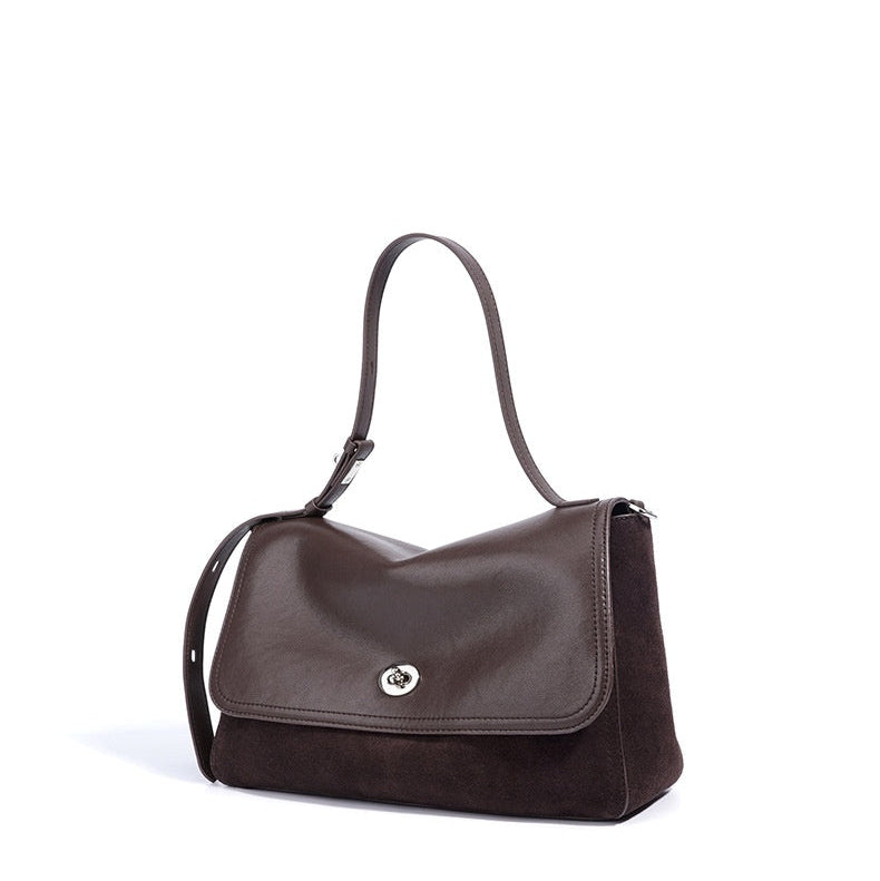 Zaria Leather Shoulder Bag - VELMONTU