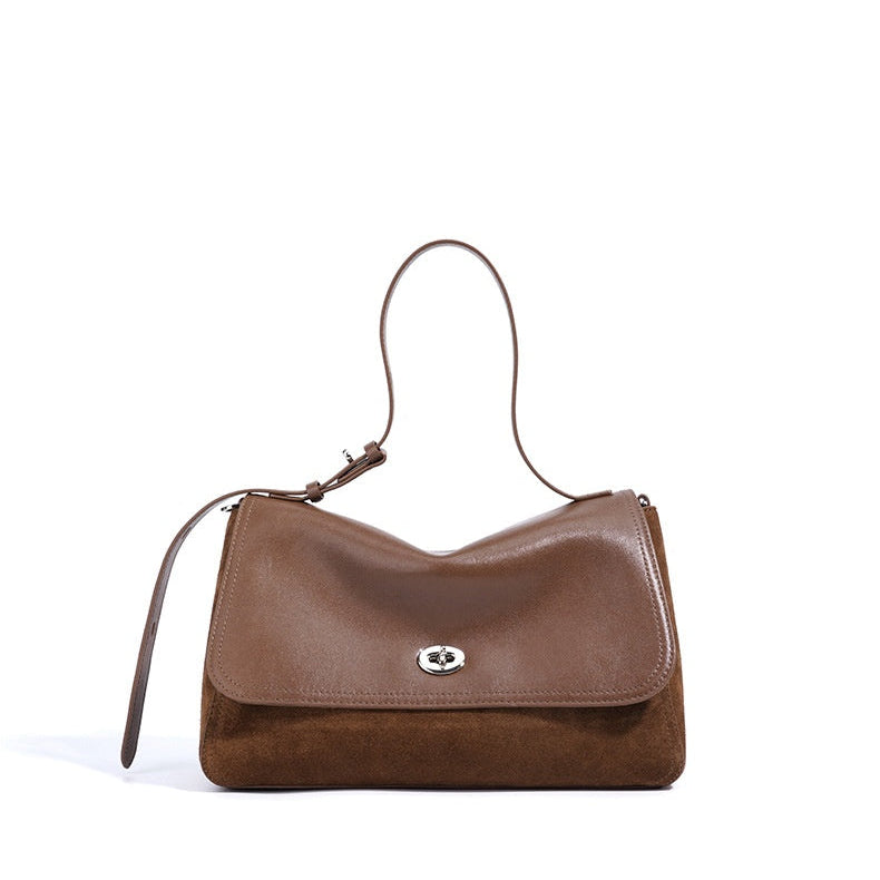 Zaria Leather Shoulder Bag - VELMONTU